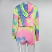 Tie Dye Pullover Two Piece Set