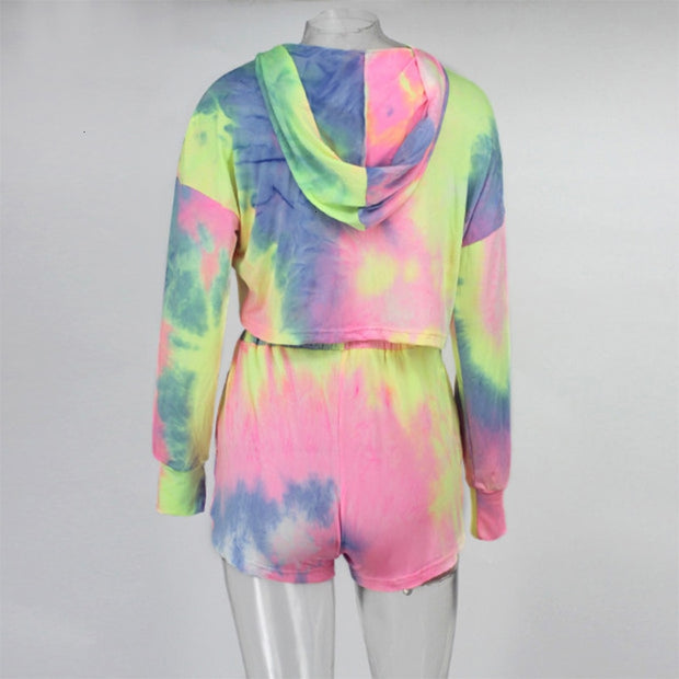 Tie Dye Pullover Two Piece Set